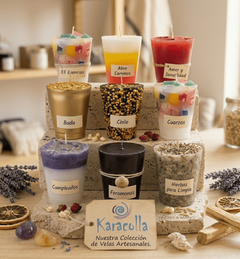 Estante de productos holísticos en el Centro Anahata, Polanco